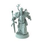 Cardenal Pazmino Demonic Nuncio A in detailed gothic armor wielding a sword from Church of Wrath theme