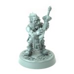 Dwarven Blacksmith Stannor 3D printed dwarf blacksmith polishing two-handed sword