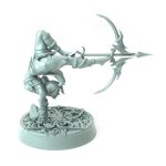 Epic 3D-printed model of an agile elven rogue perfect for RPGs and fantasy enthusiasts.