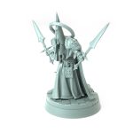 Contrition Priests H from the Church of Wrath theme wielding a large chained weapon dressed in detailed armor and robes