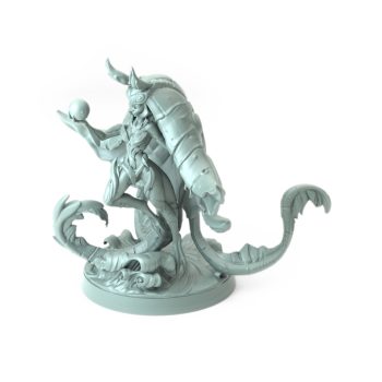 High-detail 3D-printed model of Oracle Bearers A featuring a mystical sea oracle with a glowing orb.