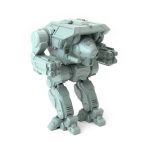 Dire Wolf Revenant 3D-printed miniature with missile racks and energy weapons