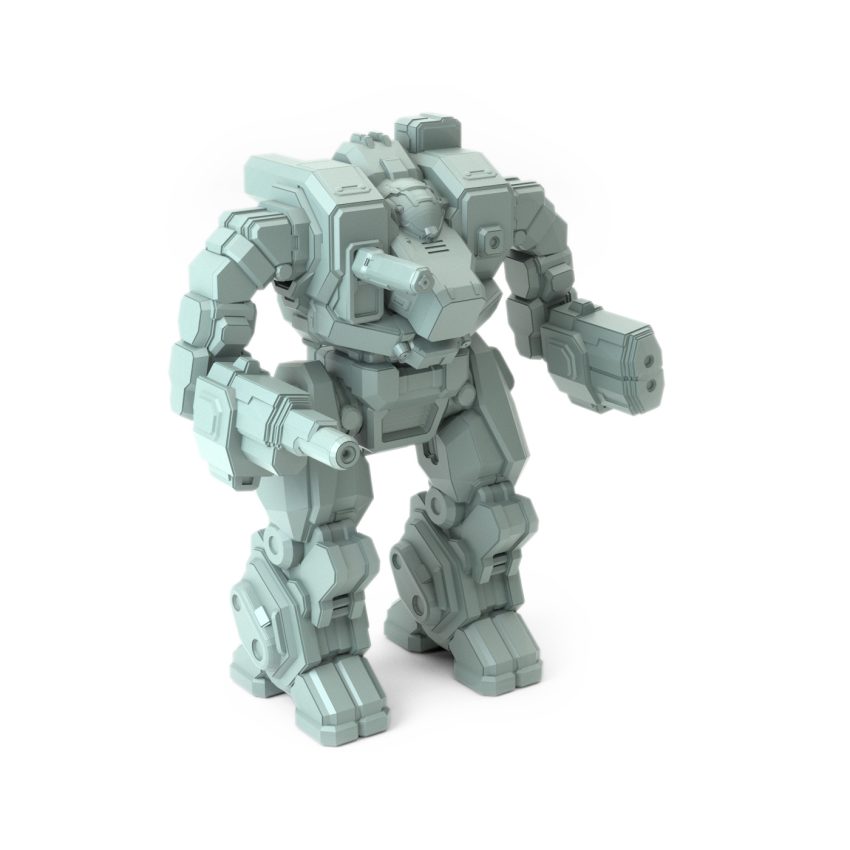 Hellbringer Spectre 3D-printed miniature with energy weapon and missile rack