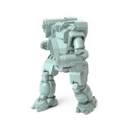 Hunchback IIC Jack-o'-Lantern P 3D-printed miniature with dual autocannons
