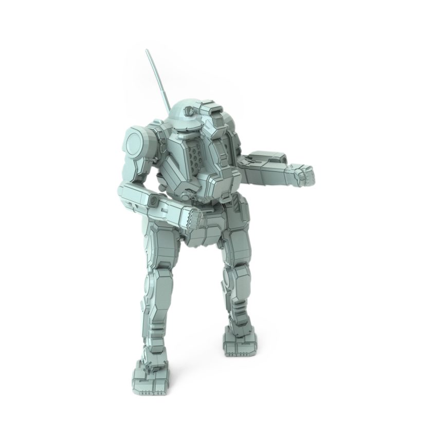 Javelin JVT-10FS Whisper P 3D-printed miniature with missile racks