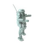 Javelin JVT-10FS Whisper P 3D-printed miniature with missile racks