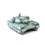 Brutus 3D-printed heavy tank miniature with autocannon and missiles
