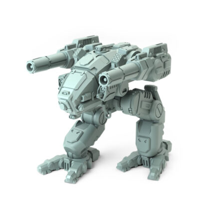 Catapult K2 3D-printed miniature with ballistic arm-mounted weapons