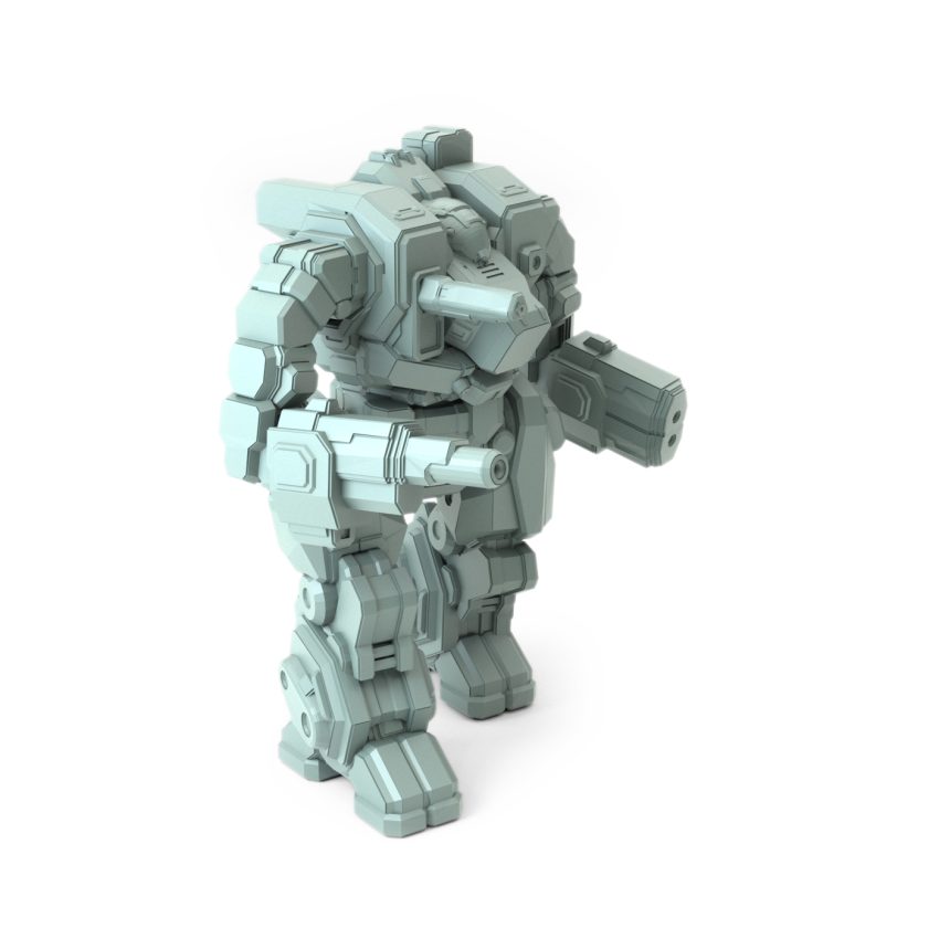 Custom 3D printed Hellbringer Spectre P mech model