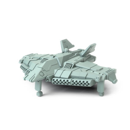 Katenka Landed 3D-printed aerospace miniature with missile launchers and energy weapons