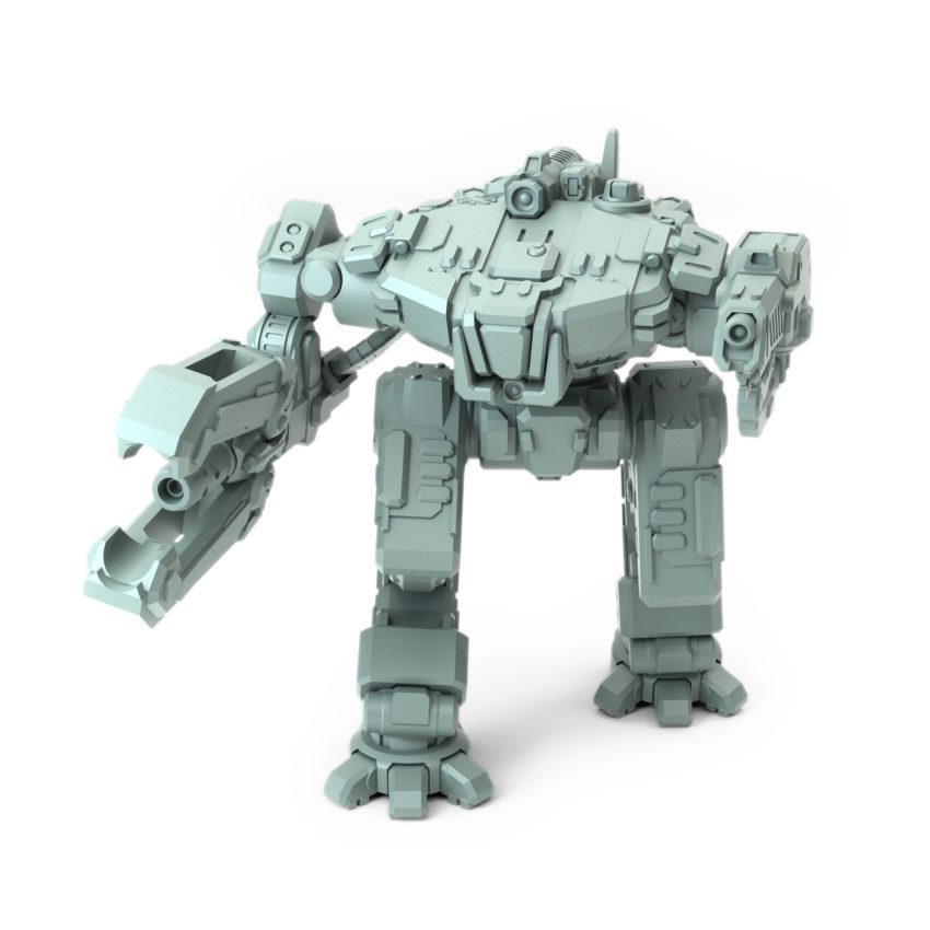 King Crab assault-class mech with dual autocannons and heavy armor