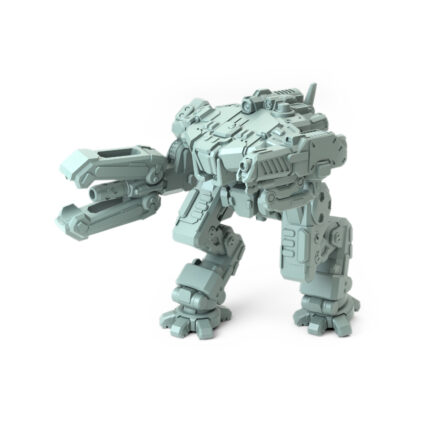 King Crab assault-class mech with dual autocannons and heavy armor