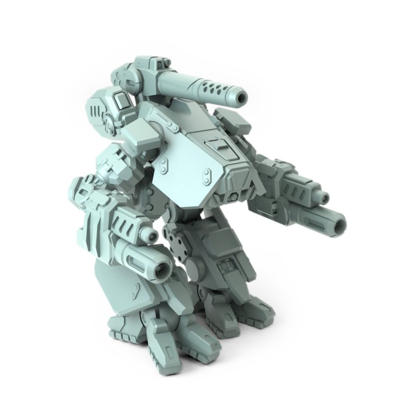 Marauder F heavy-class mech with PPC and dual autocannons