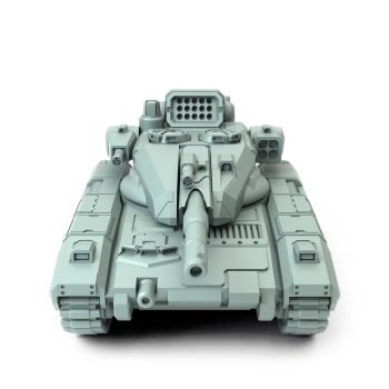 Merkava V2 medium combat tank with missile launcher and main cannon