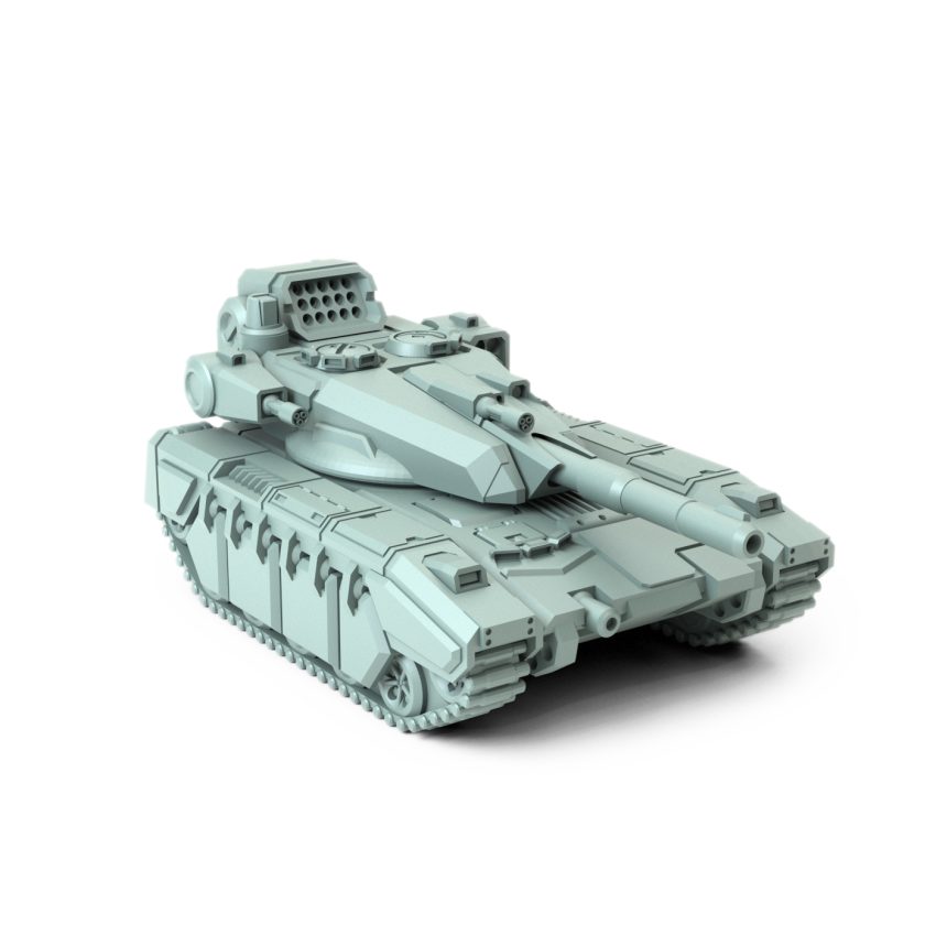 Merkava V2 medium combat tank with missile launcher and main cannon