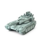 Merkava V3 medium tank with dual missile launchers and main cannon