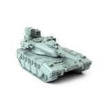 Merkava V3 medium tank with dual missile launchers and main cannon
