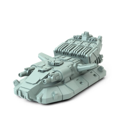 Morningstar Minion with twin cannons and rear-mounted missile launcher