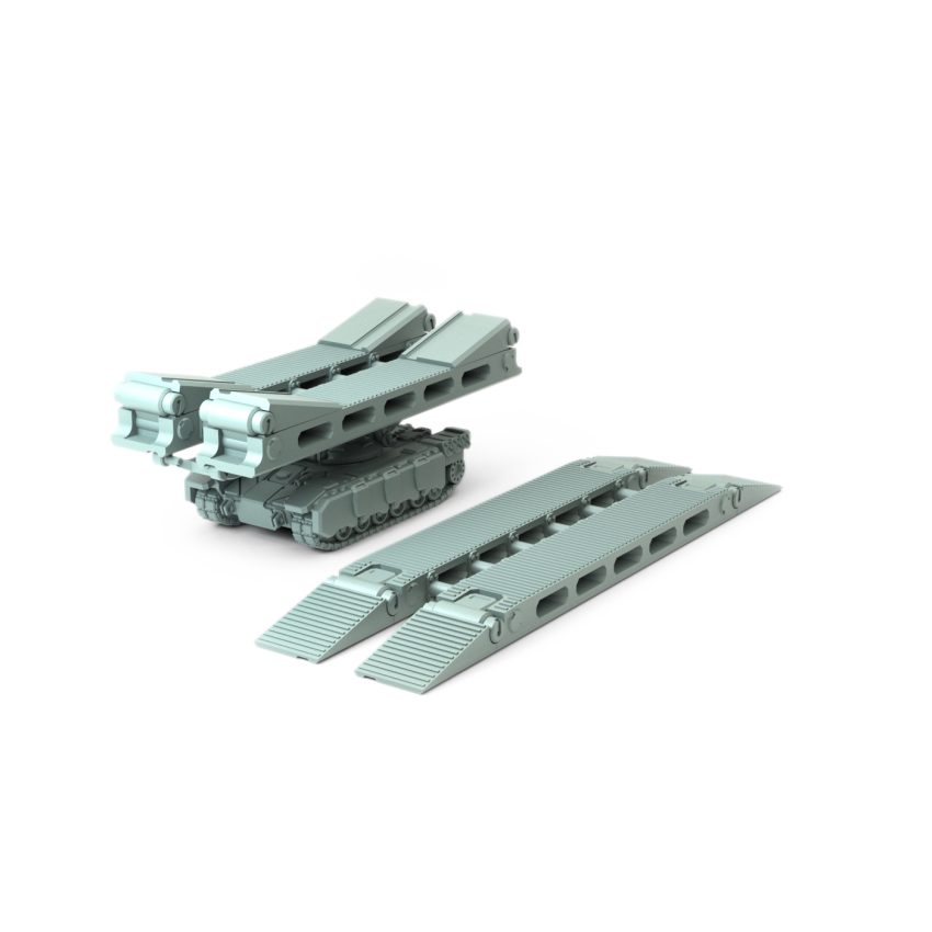 Rommel MTU engineering tank with dual-bridge system