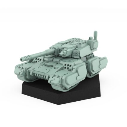 Kinchik heavy tank miniature with missile launchers and large cannon