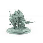 armored spiked fantasy beast miniature with skulls and chains from unchained collection