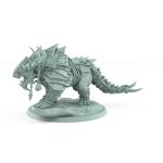armored spiked fantasy beast miniature with skulls and chains from unchained collection
