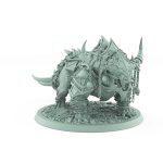 armored fantasy beast miniature with skull chains and spiked plating from unchained collection