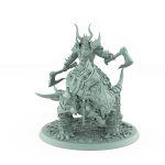 horned human warrior with twin axes on armored spiked beast from unchained collection