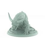 snarling unarmored horned beast with dragging chains from unchained collection