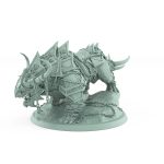 armored fantasy beast with dragging flail chains and skulls from unchained collection