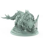 armored fantasy beast with dragging flail chains and skulls from unchained collection
