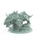 armored beast in attack stance with chains and horned helm from unchained collection