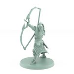 celestial archer miniature aiming divine bow in full draw