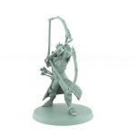 celestial archer miniature aiming divine bow in full draw