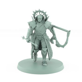 celestial archer miniature walking poised with holy bow