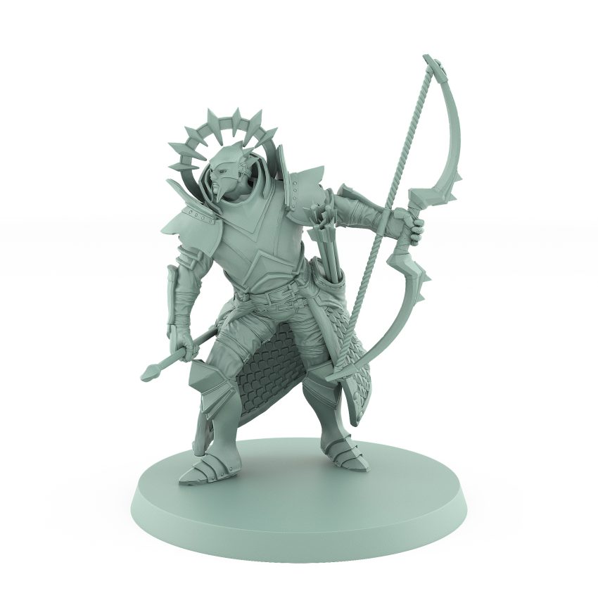 celestial warrior archer aiming with divine precision