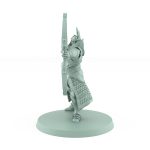 celestial warrior archer loosing an arrow in divine precision