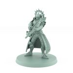 celestial warrior miniature reloading crossbow in poised stance