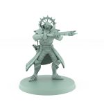 celestial warrior miniature shooting crossbow in action pose