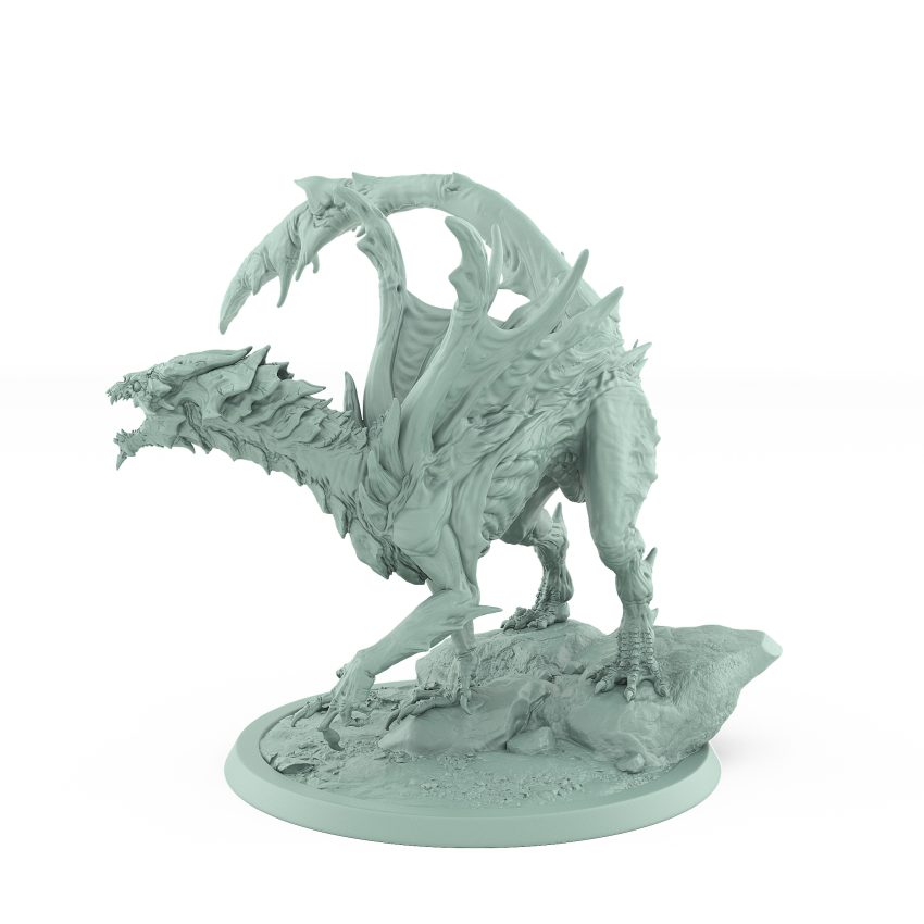 young vampire dragon miniature undead gothic drake fantasy model