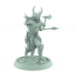 vampire axe knight miniature undead gothic armored vampire fighter