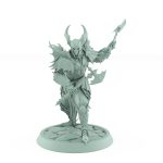 vampire knight charging with axe gothic undead warrior miniature