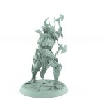 vampire knight charging with axe gothic undead warrior miniature