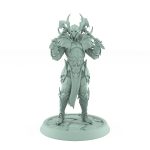 vampire knight charging with axe gothic undead warrior miniature
