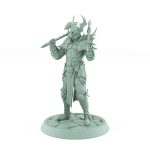 vampire knight charging with axe gothic undead warrior miniature