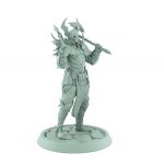 vampire knight charging with axe gothic undead warrior miniature