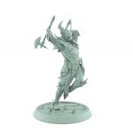 vampire knight charging with axe gothic undead warrior miniature