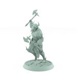 vampire knight charging with axe gothic undead warrior miniature