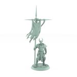 vampire knight charging with axe gothic undead warrior miniature