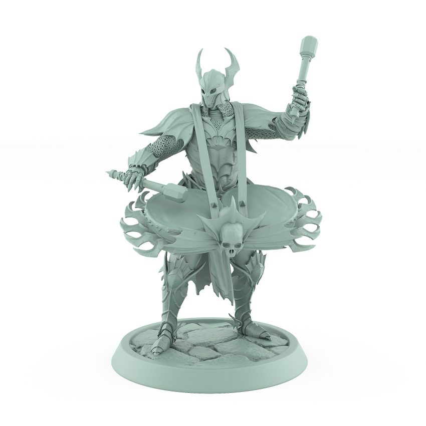 vampire knight drummer undead gothic war musician miniature